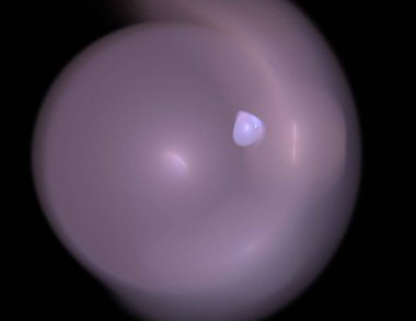 Siyah Renk Üzerine Bir Dijital Fraktal Resmi