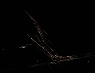 Siyah Renk Üzerine Bir Dijital Fraktal Resmi