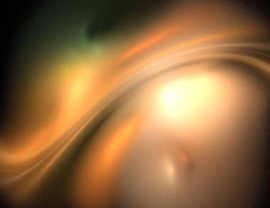 Siyah Renk Üzerine Bir Dijital Fraktal Resmi