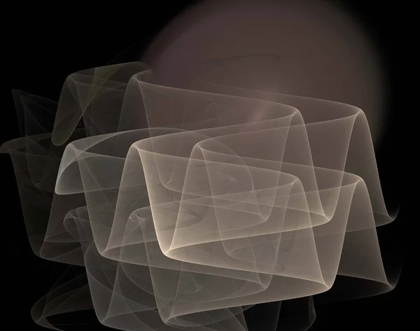 Зображення одного цифрового фракталу чорного кольору — стокове фото