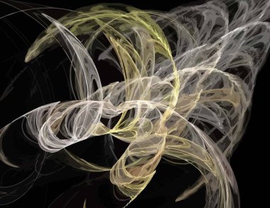 Dijital fraktal ile çok renkli bir çizimi