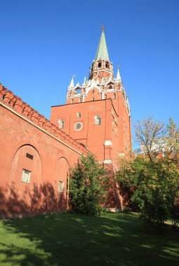 Gökyüzü arka planında Kremlin kulesi