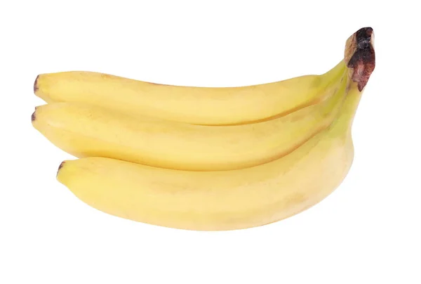 Wiele izolowanych żółtych bananów — Zdjęcie stockowe