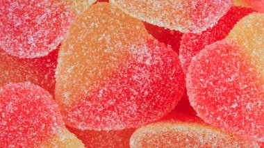 çok renkli meyve jölesi