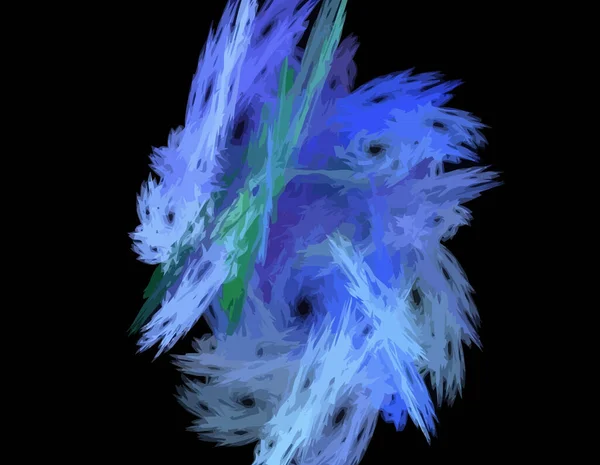 Une Illustration Fractale Numérique Avec Multicolore — Image vectorielle