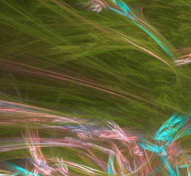 Dijital fraktal resimlerinden birinin resmi