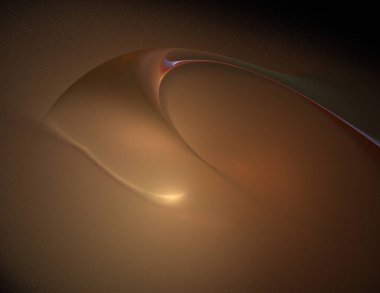 Siyah Renk Üzerine Bir Dijital Fraktal Resmi