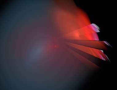 Siyah Renk Üzerine Bir Dijital Fraktal Resmi