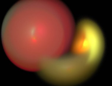 Siyah Renk Üzerine Bir Dijital Fraktal Resmi