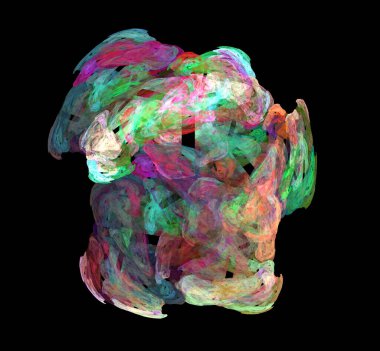 Dijital fraktal resimlerinden birinin resmi