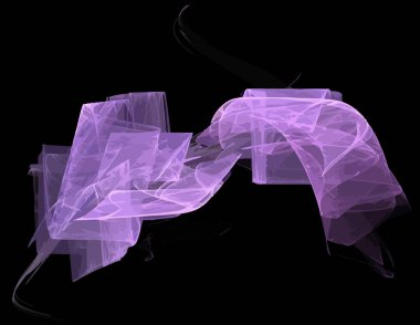 Dijital fraktal ile çok renkli bir çizimi