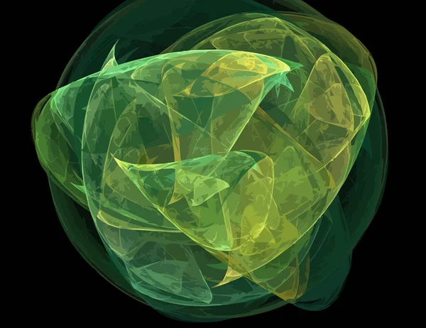 Satu Ilustrasi Fraktal Digital Dengan Multiwarna - Stok Vektor