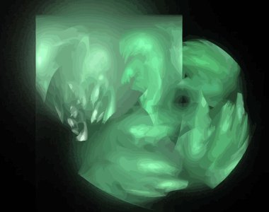 Dijital fraktal resimlerinden birinin resmi