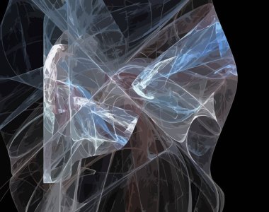 Dijital fraktal resimlerinden birinin resmi