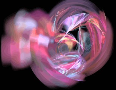 Dijital fraktal resimlerinden birinin resmi