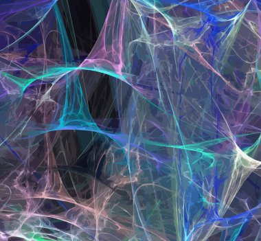 Dijital fraktal resimlerinden birinin resmi