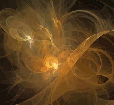 Dijital fraktal resimlerinden birinin resmi