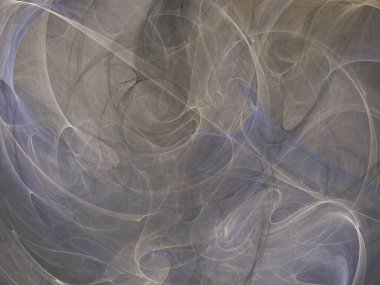 Siyah Renk Üzerine Bir Dijital Fraktal Resmi