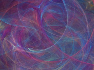 Siyah Renk Üzerine Bir Dijital Fraktal Resmi