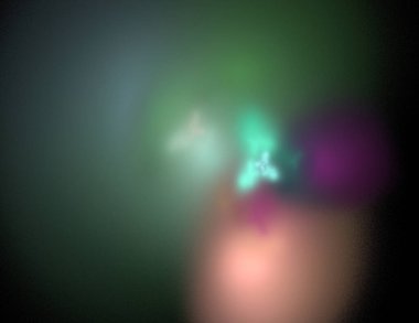 Siyah Renk Üzerine Bir Dijital Fraktal Resmi