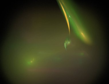 Siyah Renk Üzerine Bir Dijital Fraktal Resmi