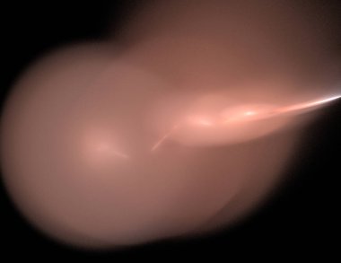 Siyah Renk Üzerine Bir Dijital Fraktal Resmi