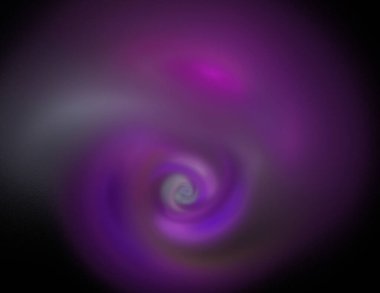 Siyah Renk Üzerine Bir Dijital Fraktal Resmi