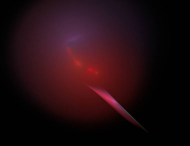 Siyah Renk Üzerine Bir Dijital Fraktal Resmi