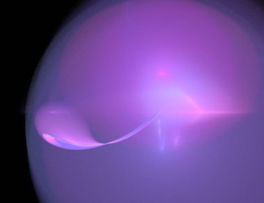 Siyah Renk Üzerine Bir Dijital Fraktal Resmi