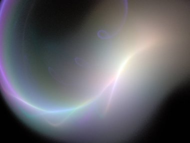 Siyah Renk Üzerine Bir Dijital Fraktal Resmi