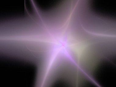 Siyah Renk Üzerine Bir Dijital Fraktal Resmi