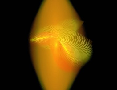 Siyah Renk Üzerine Bir Dijital Fraktal Resmi