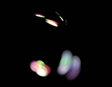 Siyah Renk Üzerine Bir Dijital Fraktal Resmi