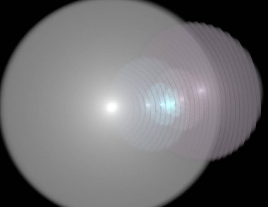 Siyah Renk Üzerine Bir Dijital Fraktal Resmi