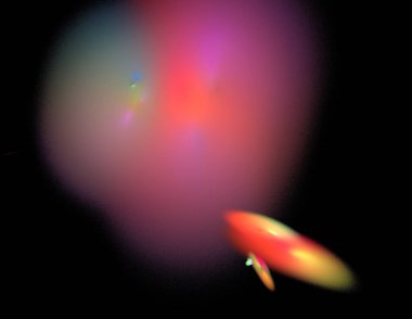 Siyah Renk Üzerine Bir Dijital Fraktal Resmi