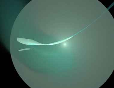 Siyah Renk Üzerine Bir Dijital Fraktal Resmi