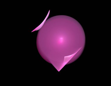 Siyah Renk Üzerine Bir Dijital Fraktal Resmi