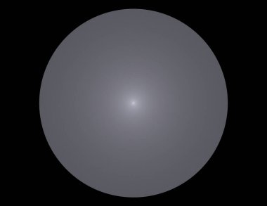 Siyah Renk Üzerine Bir Dijital Fraktal Resmi