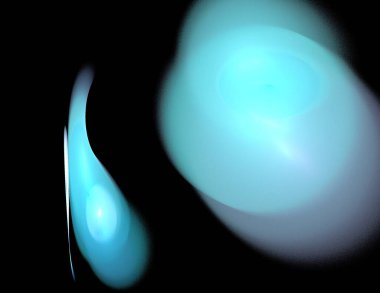 Siyah Renk Üzerine Bir Dijital Fraktal Resmi