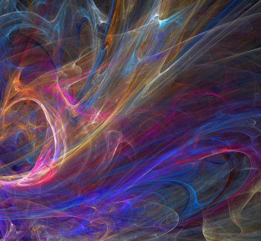 Dijital fraktal resimlerinden birinin resmi