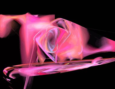 Siyah arkaplana birçok renk yerleştirilmiş yaratıcı illüstrasyon