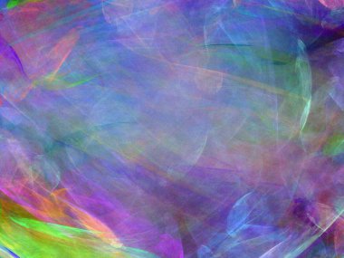 Siyah Renk Üzerine Bir Dijital Fraktal Resmi