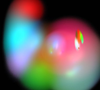 Siyah Renk Üzerine Bir Dijital Fraktal Resmi