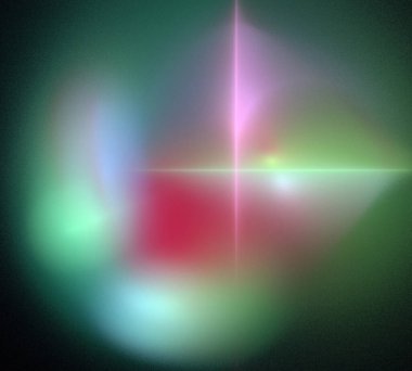 Siyah Renk Üzerine Bir Dijital Fraktal Resmi