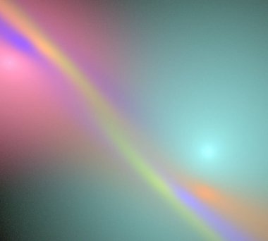 Siyah Renk Üzerine Bir Dijital Fraktal Resmi