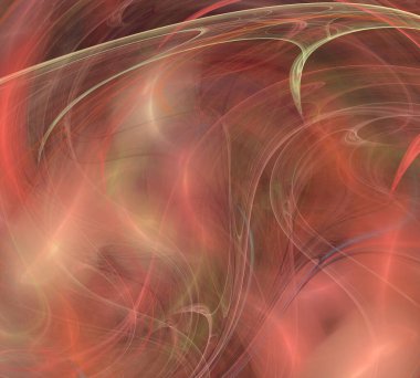 Siyah Renk Üzerine Bir Dijital Fraktal Resmi