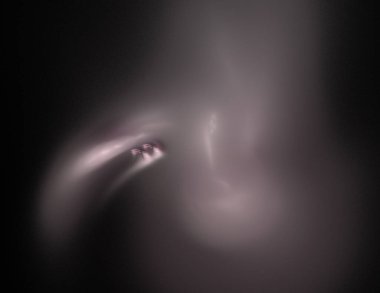 Siyah Renk Üzerine Bir Dijital Fraktal Resmi