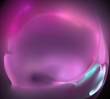 Siyah Renk Üzerine Bir Dijital Fraktal Resmi