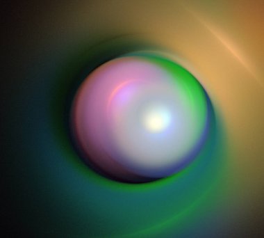 Siyah Renk Üzerine Bir Dijital Fraktal Resmi