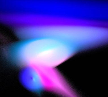 Siyah Renk Üzerine Bir Dijital Fraktal Resmi